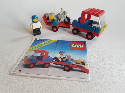 LEGO 6654 Motorcycle Transport 100% complete incl instructions 1983 Town 6654-1