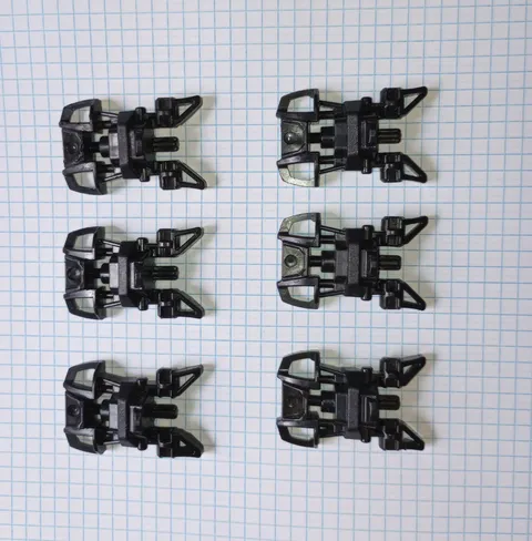 6 pieces Bionicle Lego 87791 Black Foot Feet with Axle Connector WYSIWYG, 6 pcs