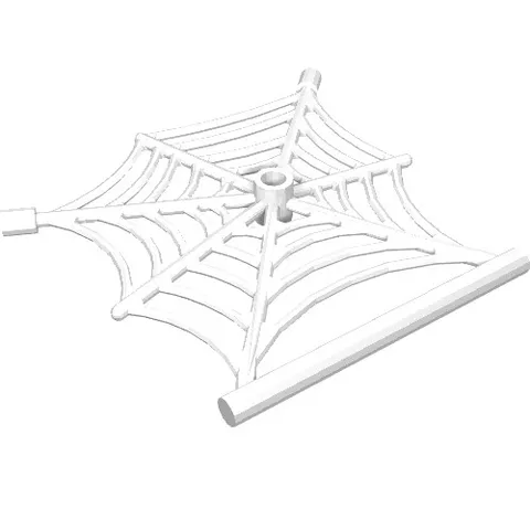 3x LEGO® Part 90981 - Spider Web Flat with Hollow Stud