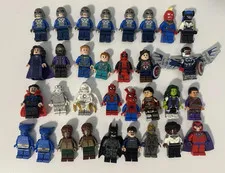 LEGO Marvel Minifig Lot of 32 Deadpool Magneto Spider-Ham Moon-Knight Vision