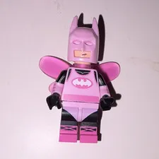 LEGO Batman Minifigure Pink Suit Plastic Figure, LEGO Character Batman