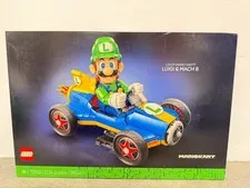 NEW SEALED Lego Super Mario Mario Kart Luigi & Mach 8 72050