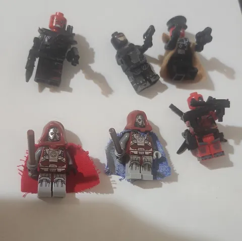 Custom LEGO Marvel Minifigures Lot of 6 w/ Accessories