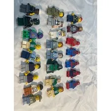 Lot of 24 Lego Minifigures Spider-Man Ironman Dr. Doom, Police Officer & More