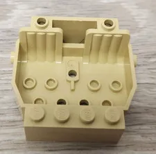 Lego 6037551 Tan Vehicle Base 6 x 5 x 2 With 2 Seats Cockpit Brick Yellow