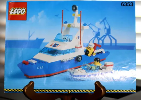 LEGO Instruction Booklet Classic Town Coast Guard Coastal Cutter 1991 #6353