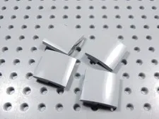 LEGO Lot of 4 Light Bluish Gray 2x2 Curved Slopes No Stud BB