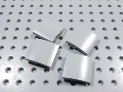 LEGO Lot of 4 Light Bluish Gray 2x2 Curved Slopes No Stud BB