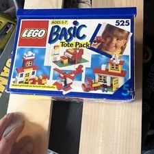Vintage Lego Basic Tote Pack Box 525 EMPTY BOX 1990