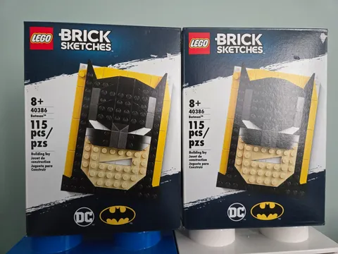 Lego Lot (2) 40386 Batman Sketches Sets - Factory Sealed - Retired