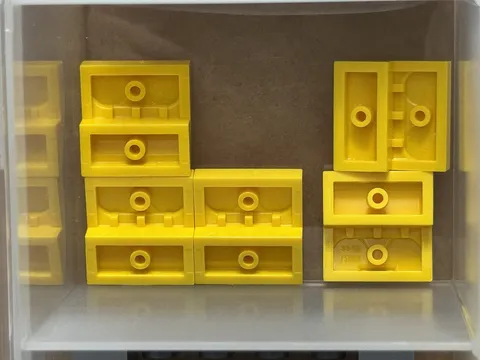 LEGO Parts - Yellow Slope, Curved 2 x 2 x 2/3 - No 15068 - QTY 5