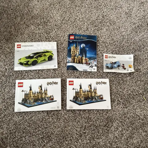 Lot Of 5 lego instruction manuals Harry Potter, Lamborghini FREE SHIPPING