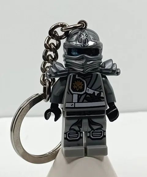 LEGO Ninjago Titanium Zane Keychain 851352 Tournament of Elements Rare
