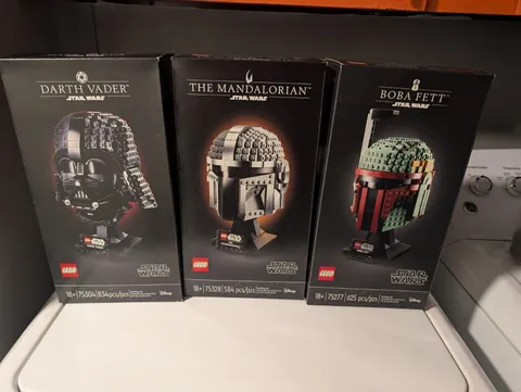 Star Wars Lego Helmets 75277, 75304, 75328