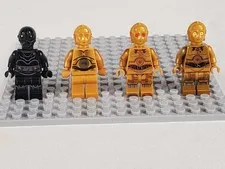 LEGO Star Wars Protocol Droid Lot 4 C-3PO NI-L8 sw0161a sw0700 Damaged