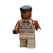 LEGO Minifigure M'Baku w/ Staff Super Heroes Black Panther War on the Water, New