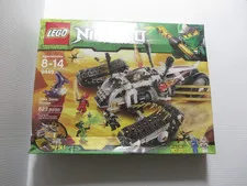 LEGO NINJAGO SET 9449 Ultra Sonic Raider ZX Pythor Minifig Damage Box,
