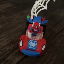 Lego Spiderman minifigure & spidey car