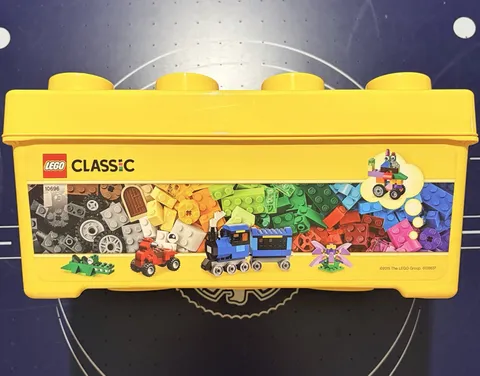 LEGO Classic Storage Brick 8 Yellow Stackable Toy Storage Bin Box 14” x 7”