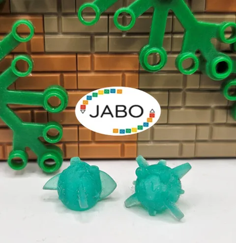 (S12 / 19 / 8) LEGO 2x 60929 Bionicle Shadow Leech Rubber Trans-Green