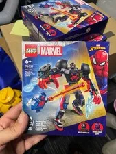 LEGO Marvel 76337 Miles Morales Mech vs Spider‑Man 2099