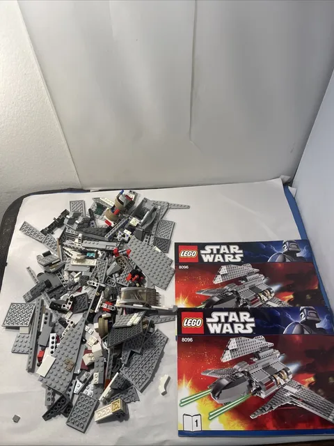 LEGO Star Wars Emperor Palpatine's Shuttle 8096 w/ Manual No Mini-Figs As-Is