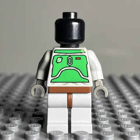 LEGO Star Wars Boba Fett Minifigure Bluish Grays 6209 6210 sw0002a 2006 - 3F