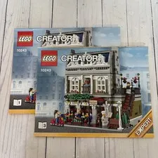 Lego 10243 Creator Expert Parisian Restaurant Instruction  1 AND 3 Manuals Only