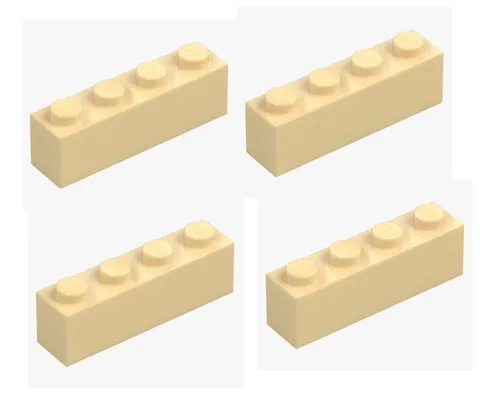 LEGO ® 4x brick 1x4 beige brick yellow 3010 4113916 brick replacement part brick New