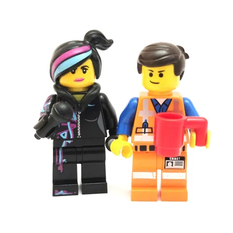 LEGO Emmet Lucy Wyldstyle Minifigure Collector Bundle Movie Figures & Gear