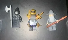 Random Lego Mini-figure Lot Of 3, Gandolf The Gray, Harry Potter Character Etc!
