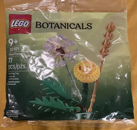 LEGO Complete Set Botanicals: Field Flowers (30701) Unopened 77 Pieces New