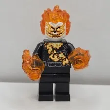 Lego Ghost Rider minifigure SH1095 Johnny Blaze From Set 76335