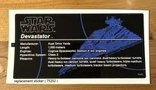 New Lego 75252 Imperial Star Destroyer - UCS Replacement Sticker Pack