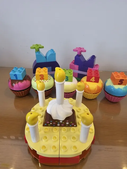LEGO DUPLO CREATIVE COUNT BIRTHDAY PARTY 65 PCS  Candles Cake#10862🎂🥳