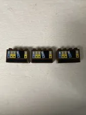 Lego Duplo 2x4 Painted Brick Brown Book Case Brick Lot Of 3