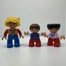 Lego Duplo Figures - Boy, Girl & Construction Worker