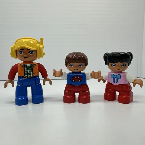 Lego Duplo Figures - Boy, Girl & Construction Worker