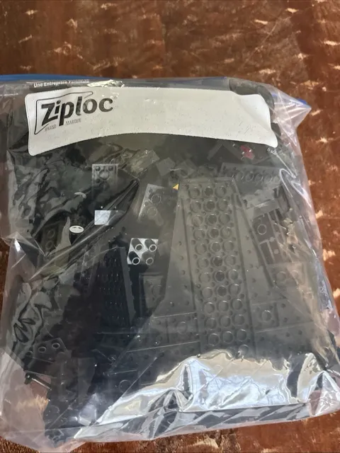 Lot of 1 Gallon Black Colored Assorted Lego Pieces Blocks Replacement Pieces