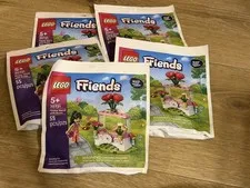 Lot Of 5 retired New Sealed Lego Friends Flower Stand W/ Roses 55 Pcs Building 