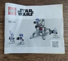 LEGO Star Wars: 501st Clone Troopers Battle Pack (75345): Instructions Only