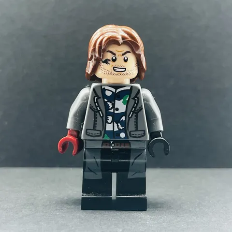 Lego Minifigure Rainn Delacourt - Dark Blue and White Shirt jw077 Jurassic World