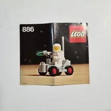 LEGO Space 886 Space Buggy Instruction Manual Vintage 1979 Booklet White Gray