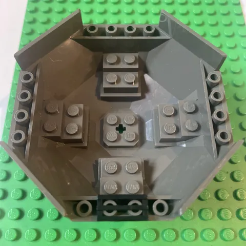 Lego Dark Grey Octagonal Cockpit 10x10x4 2618  Tie Interceptor UCS 7181