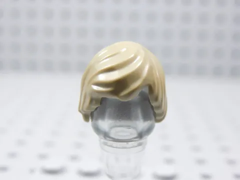 LEGO Dark Tan Hair Minifig Swept Minifig AC