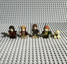 LEGO The LOTR Minifigure Lot of 5 Frodo, Sam, Merry, Gollum, and Aragon