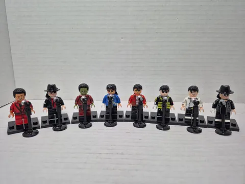 Michael Jackson Set Of 8 Custom Minifigures Music Producer 