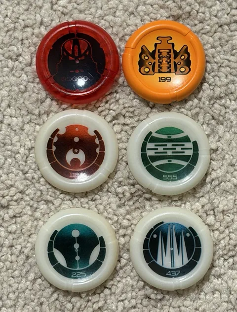 LEGO BIONICLE Throwing Discs Lot of 6 - IDs 199 225 437 555