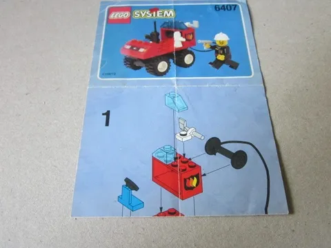Lego Building Instructions Instruction System 6407