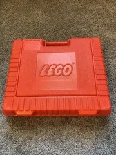 Vintage 1985 Lego Red Plastic Storage Container / Carry Case 15x13